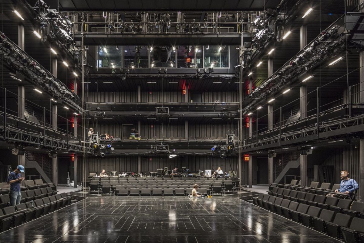 TFANA Mainstage auditorium showing the reconfigurable seating and low balconies