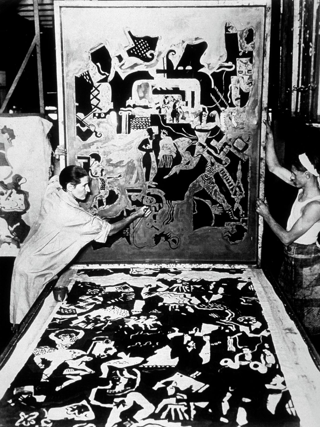 Ruth Reeves wall fabric — original 1932 design