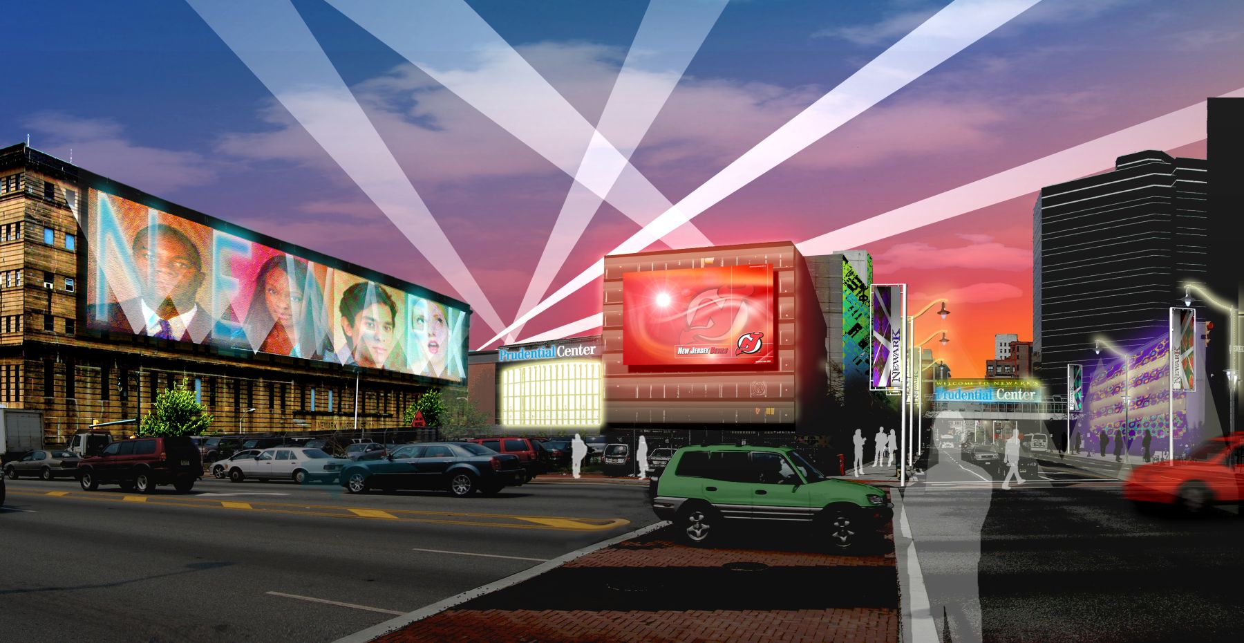 Newark Downtown Streetscape